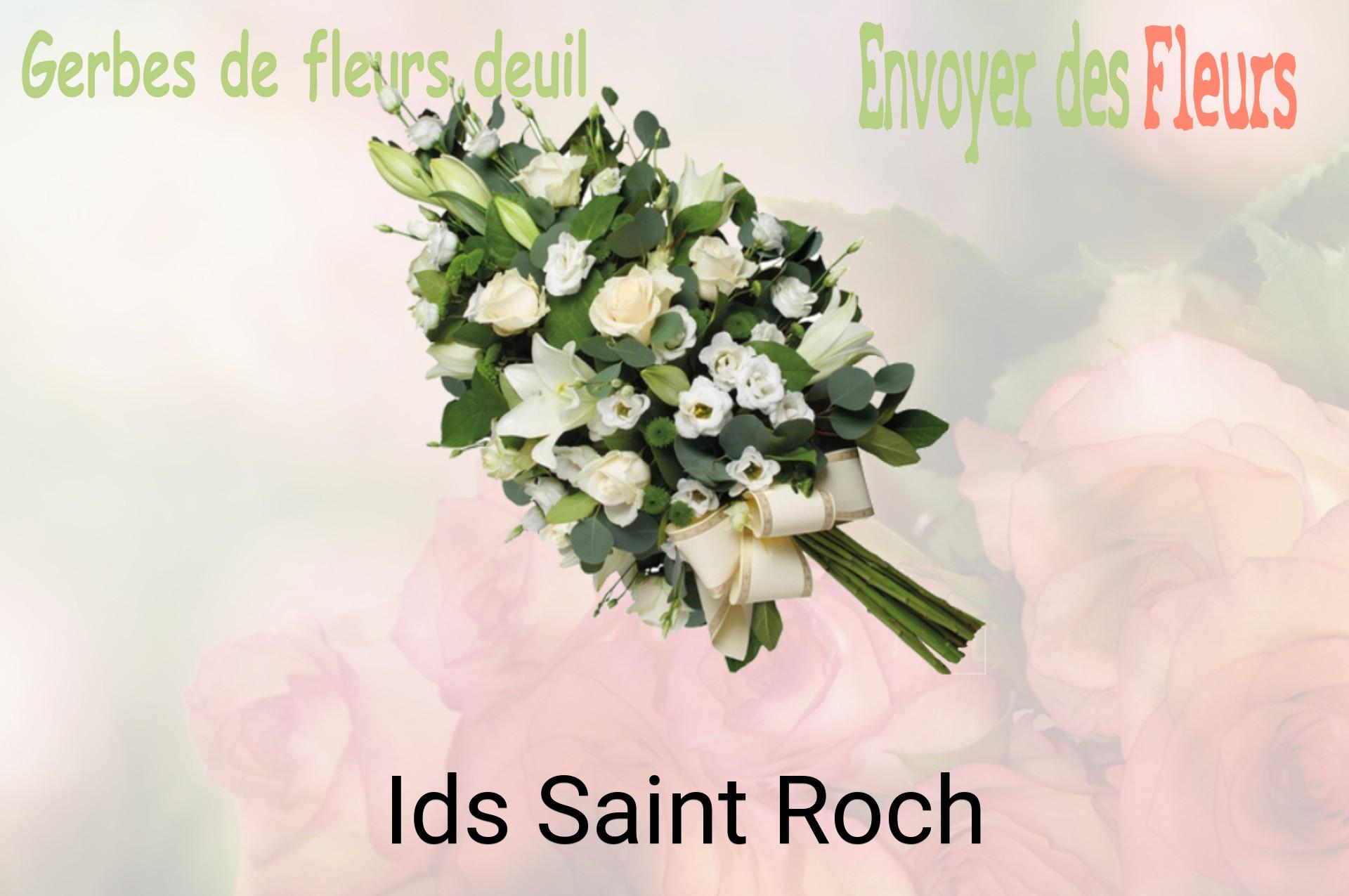 Gerbe de fleurs de deuil livrée à Ids-Saint-Roch